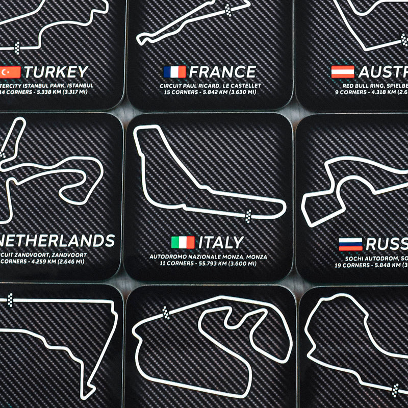 Formula One Circuit Coasters