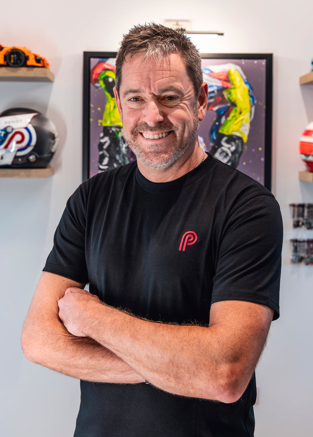 Petrol Ped - Black Red Tee