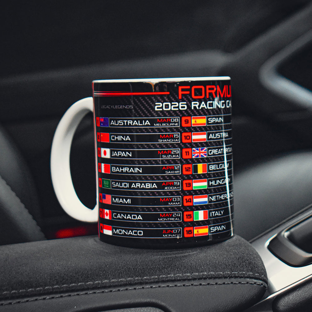 Formula 2026 Calendar - Red Edition