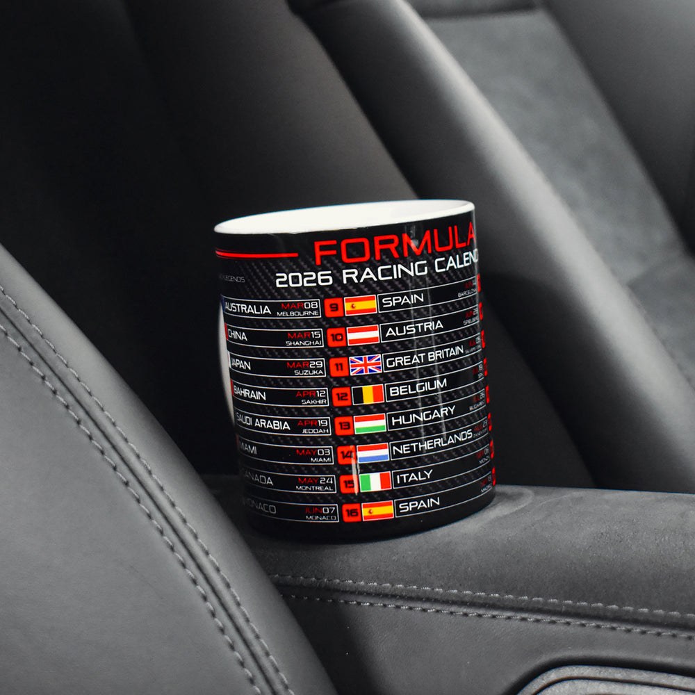Formula 2026 Calendar - Red Edition