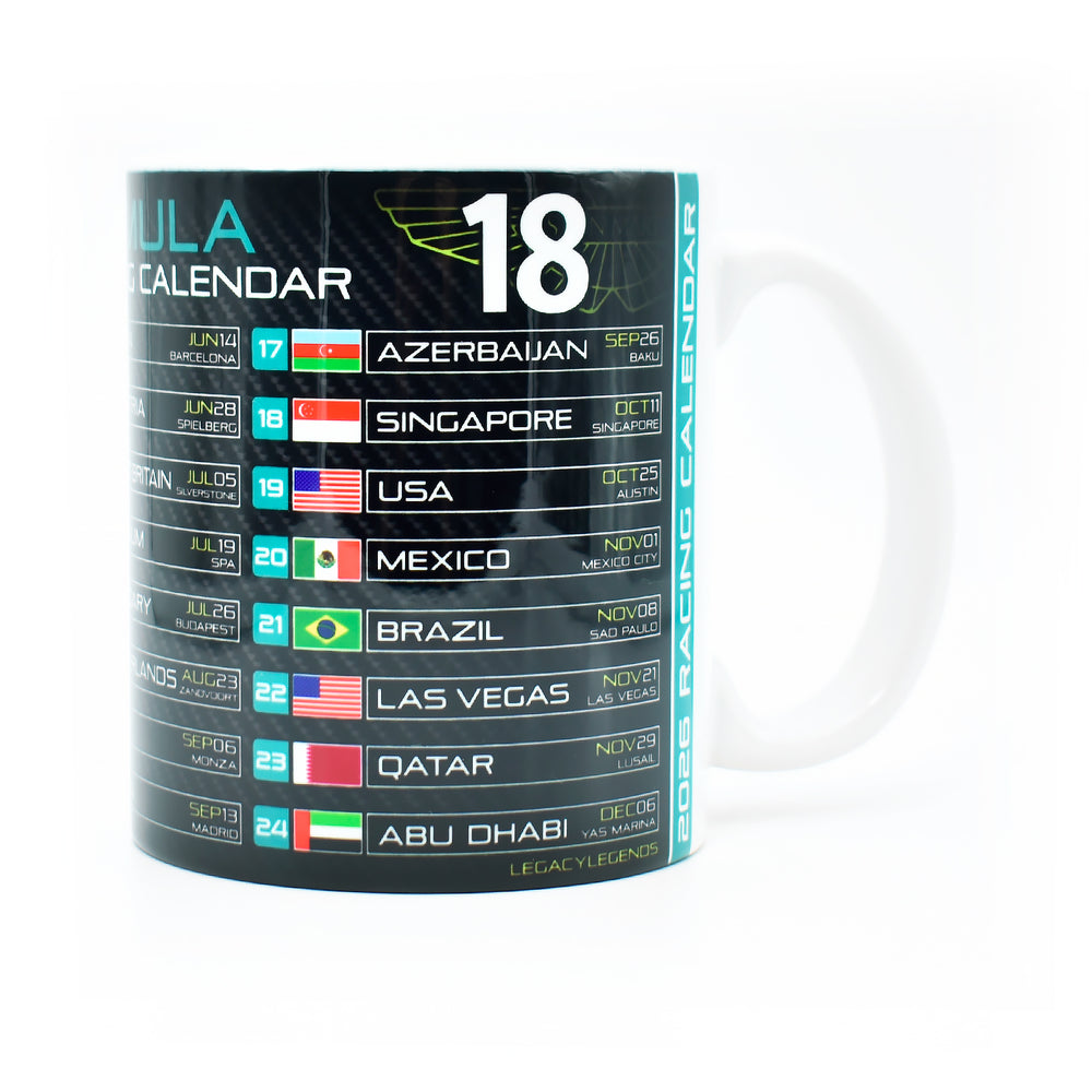 Formula 2026 Calendar - AM Edition