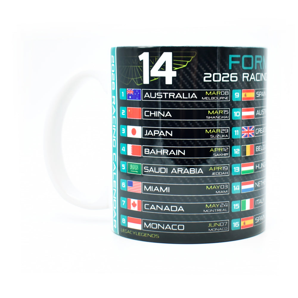 Formula 2026 Calendar - AM Edition