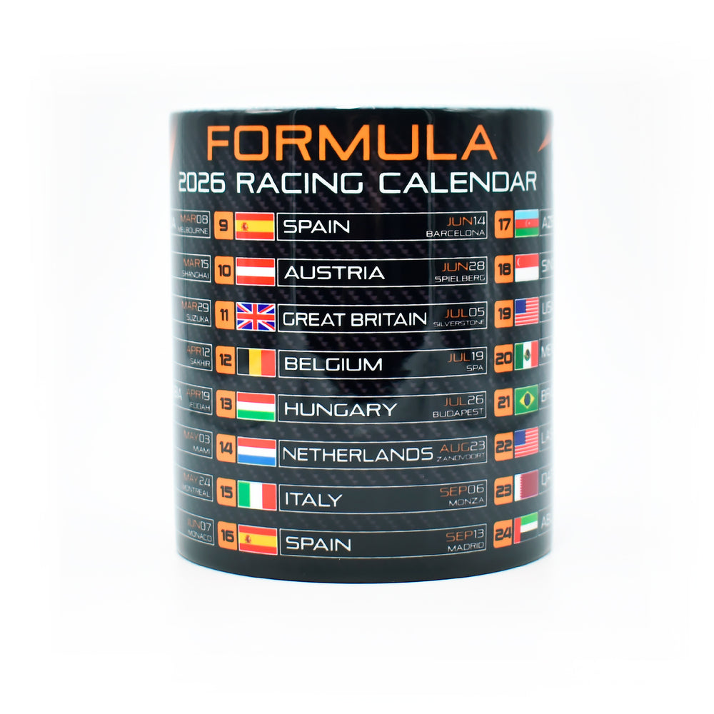 Formula 2026 Calendar - MCL Edition