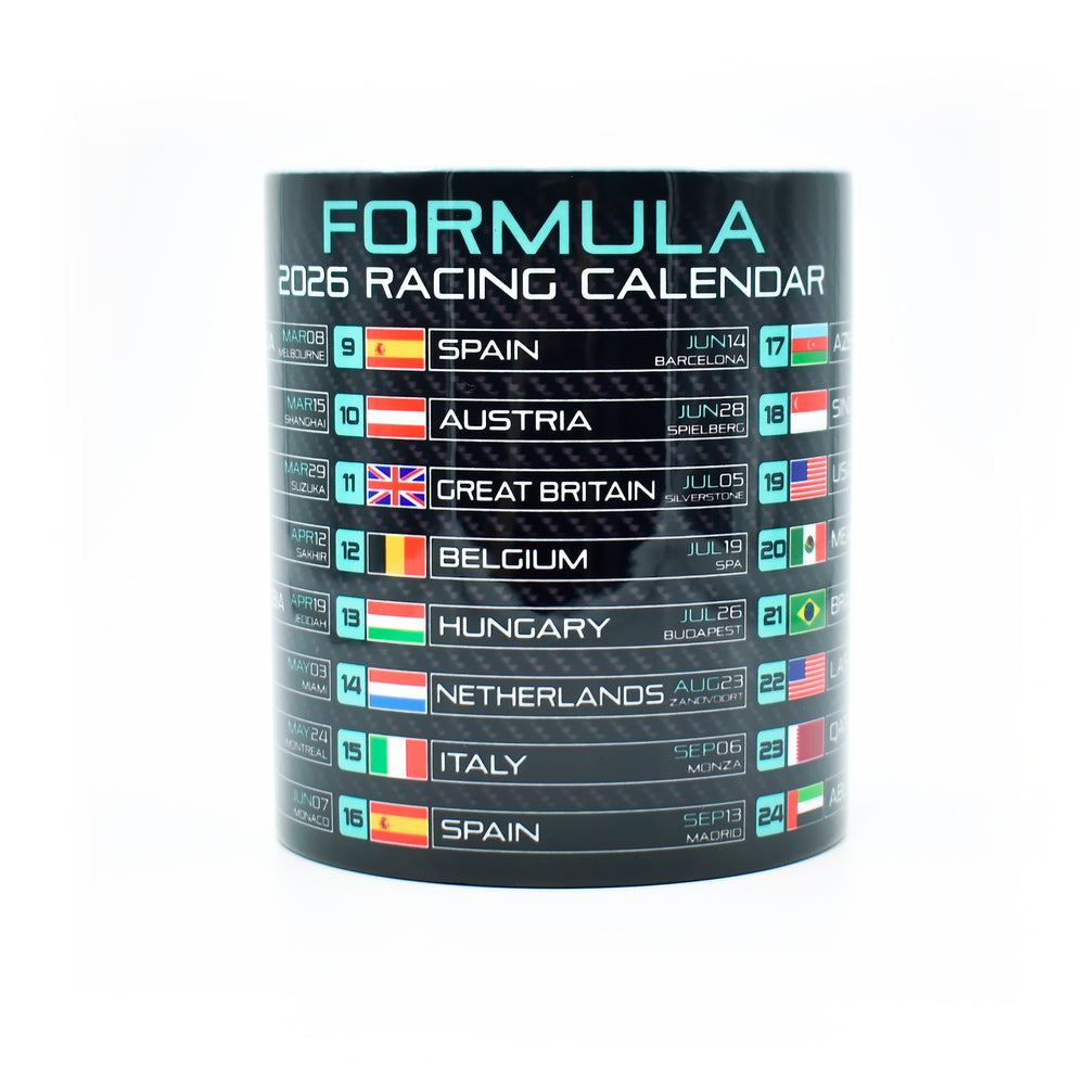 Formula 2026 Calendar - MRC Edition