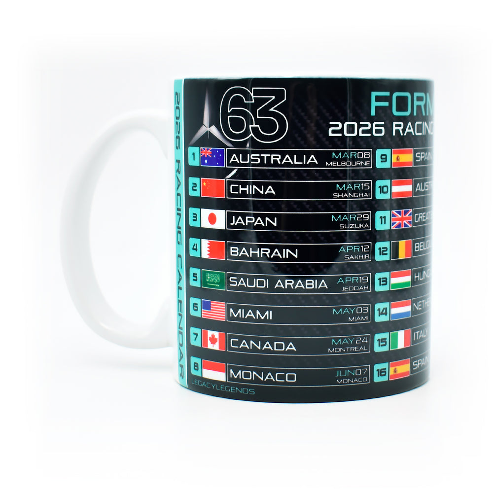Formula 2026 Calendar - MRC Edition
