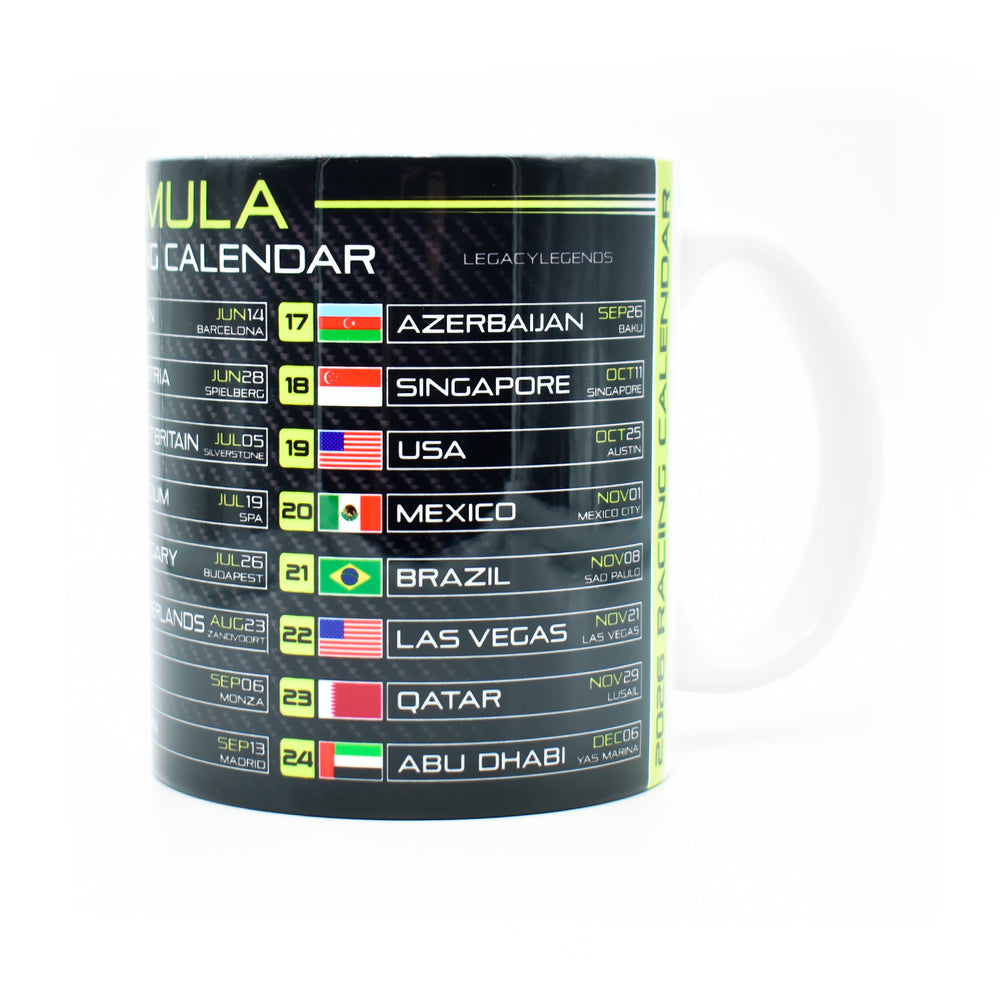 Formula 2026 Calendar - Neon Green Edition