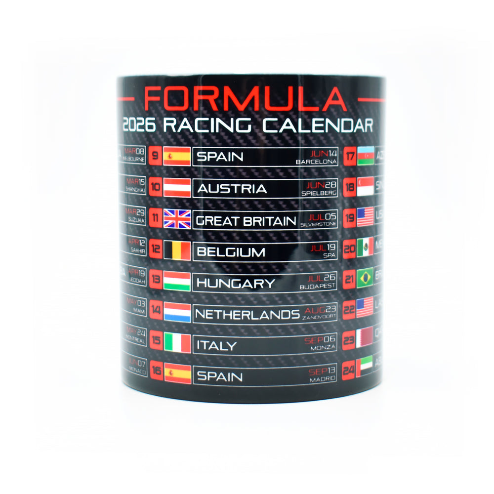 Formula 2026 Calendar - Red Edition