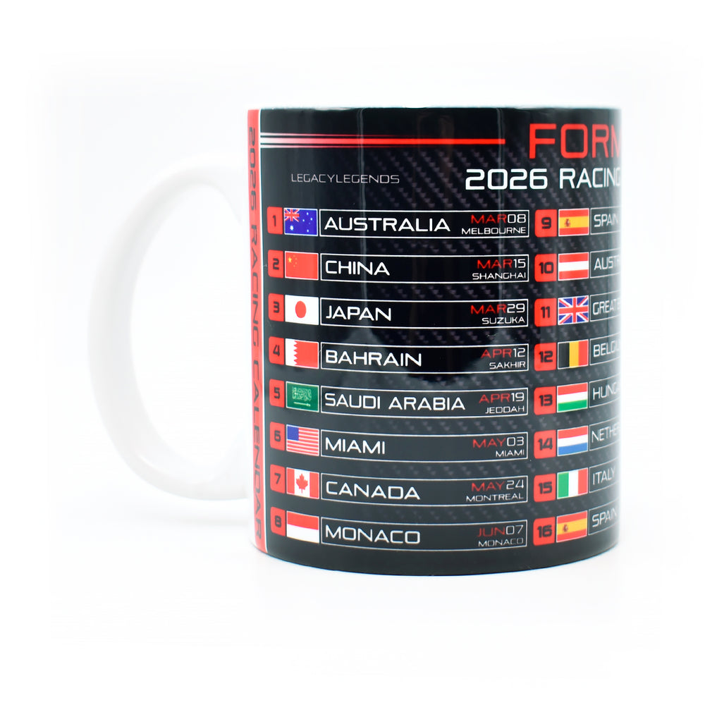 Formula 2026 Calendar - Red Edition