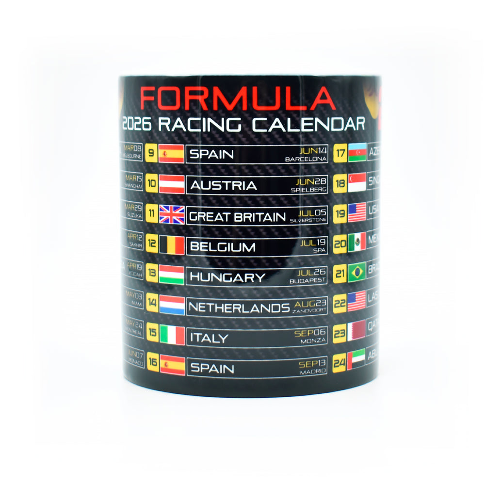 Formula 2026 Calendar - RB Edition