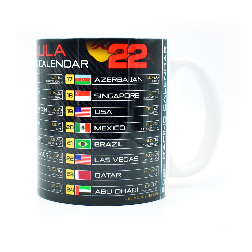 Formula 2026 Calendar - RB Edition