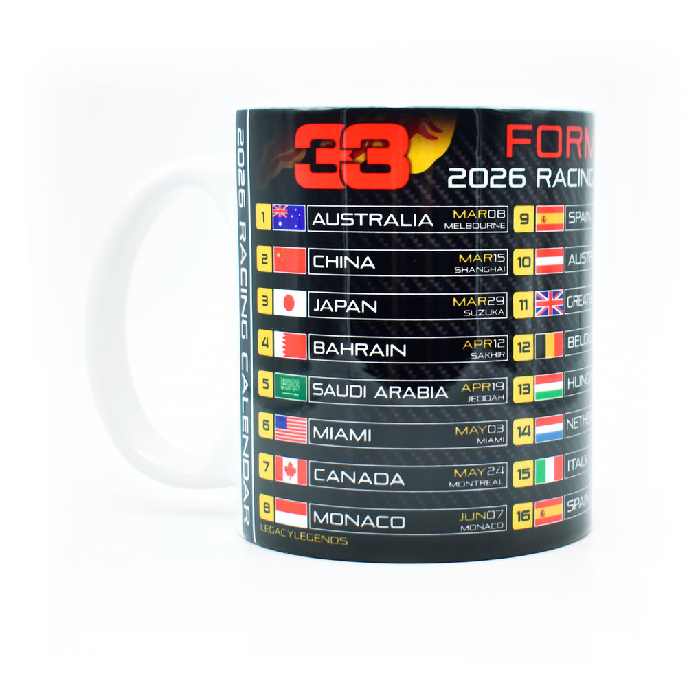 Formula 2026 Calendar - RB Edition