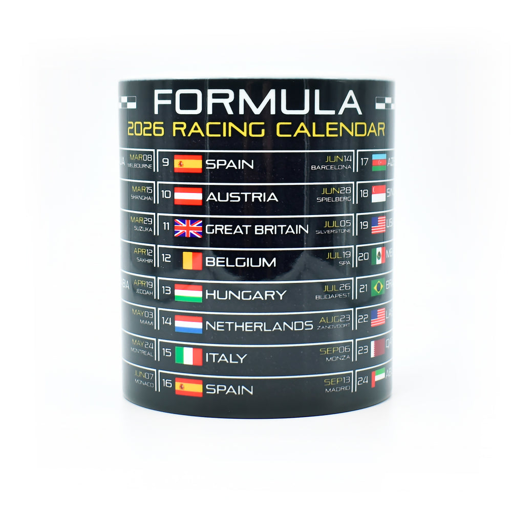 Formula 2026 Calendar - Grid Edition