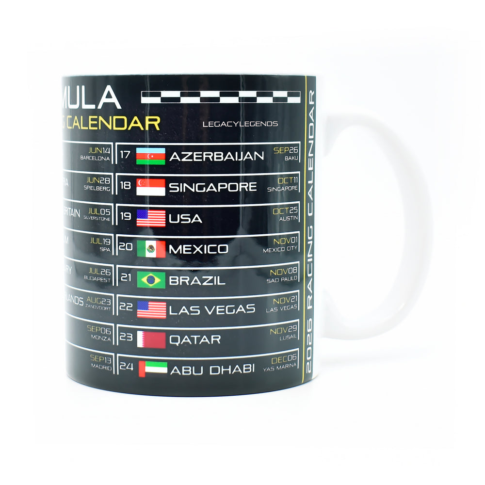 Formula 2026 Calendar - Grid Edition