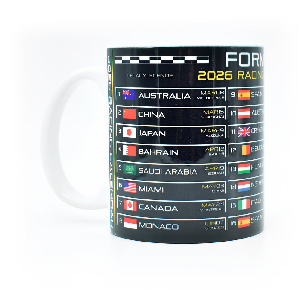 Formula 2026 Calendar - Grid Edition