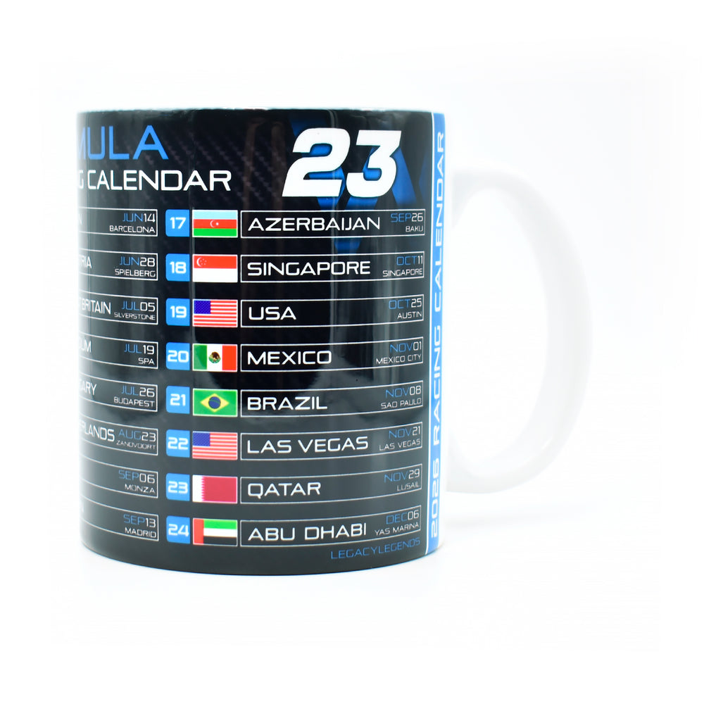 Formula 2026 Calendar - FW Edition