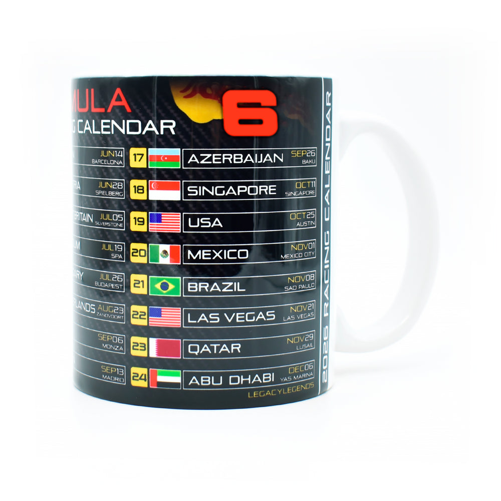 Formula 2026 Calendar - RB Edition