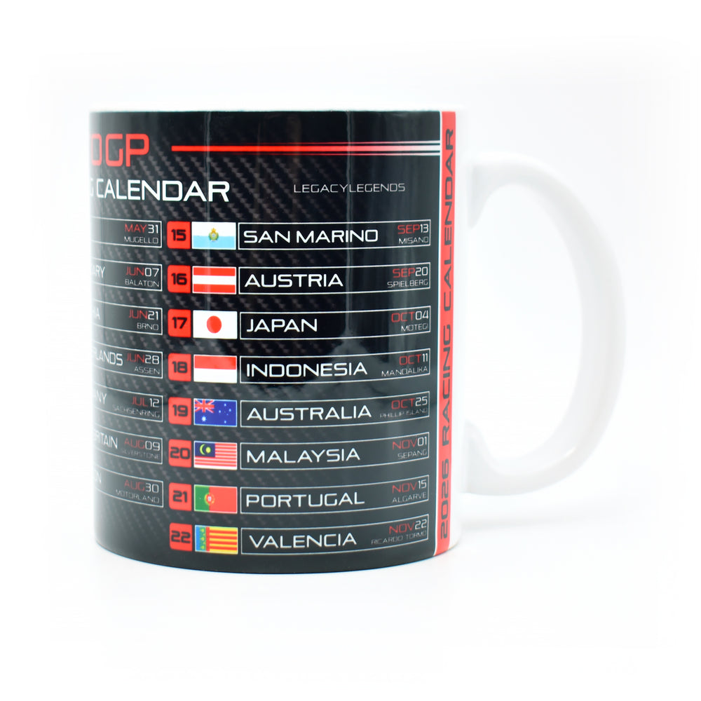 Moto 2026 Calendar - Red Edition