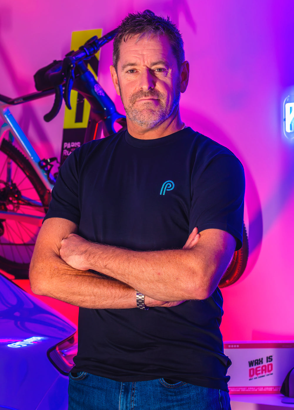 Petrol Ped - Navy Gulf Blue Tee