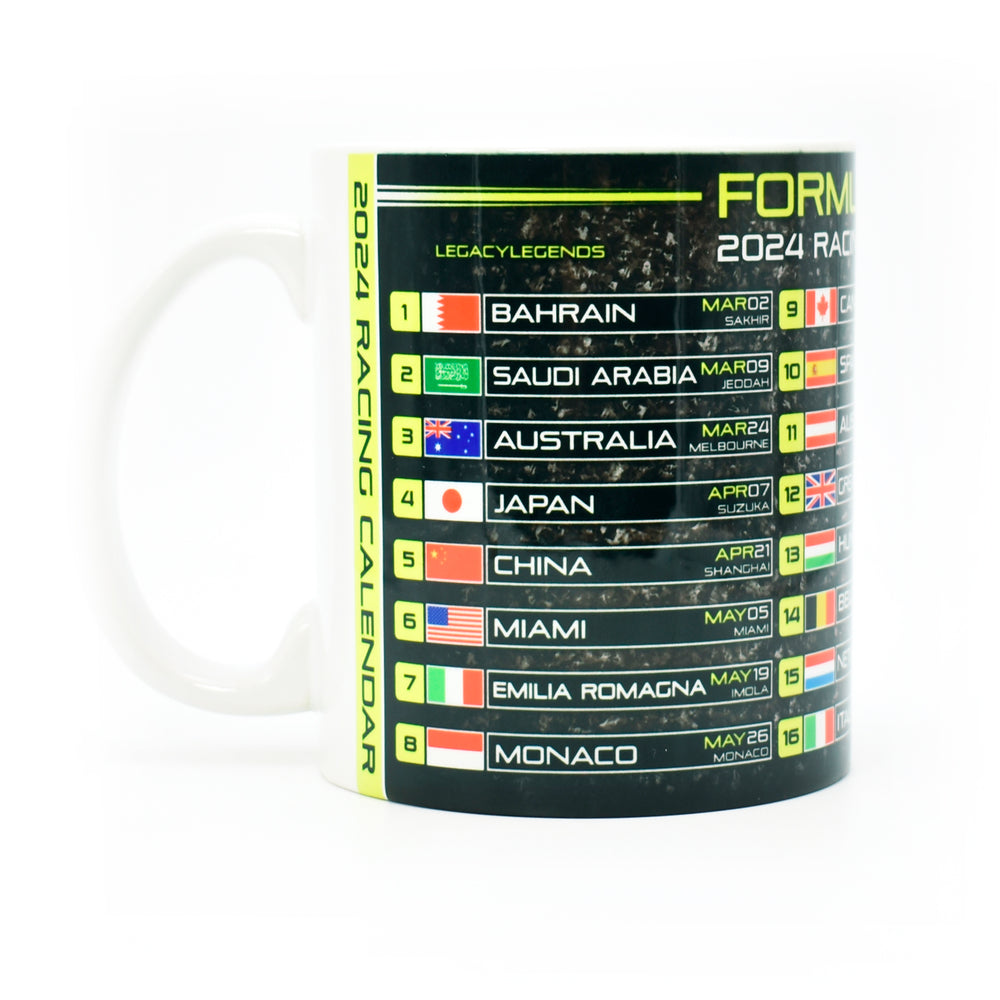 F1 2024 Calendar - Neon Edition