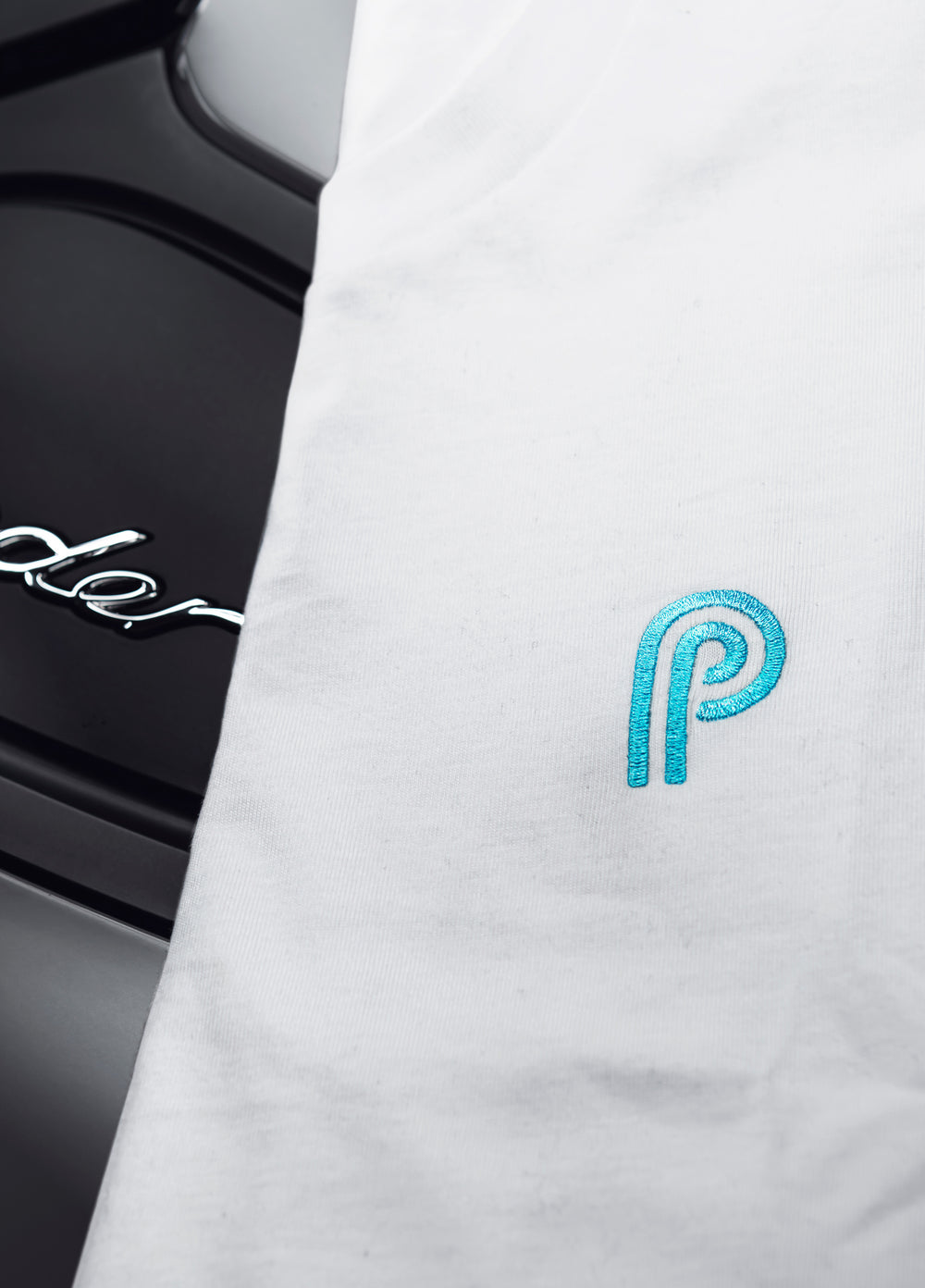 Petrol Ped - White Gulf Blue Tee