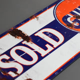 Sold Here Motor Oil Sign